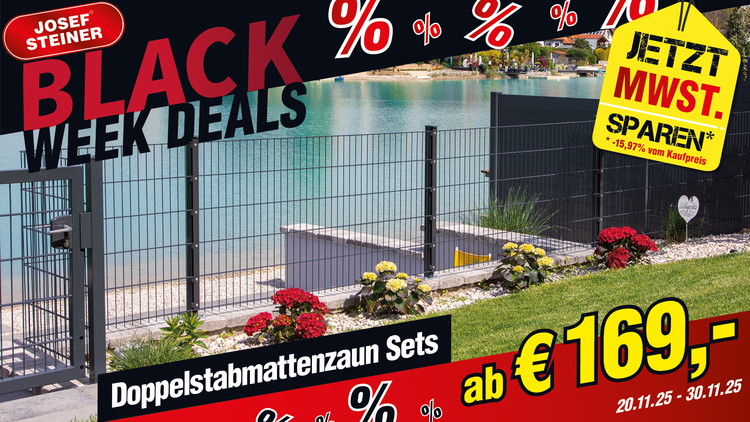 Doppelstabmattenzaun Komplett-Sets