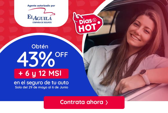 43% de Descuento +6 y 12 Meses sin Intereses