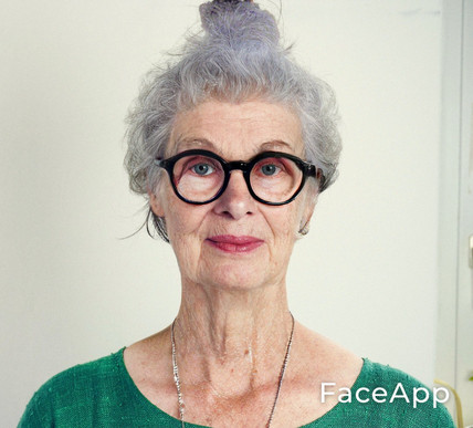 Iris, gealtert mit der FaceApp
