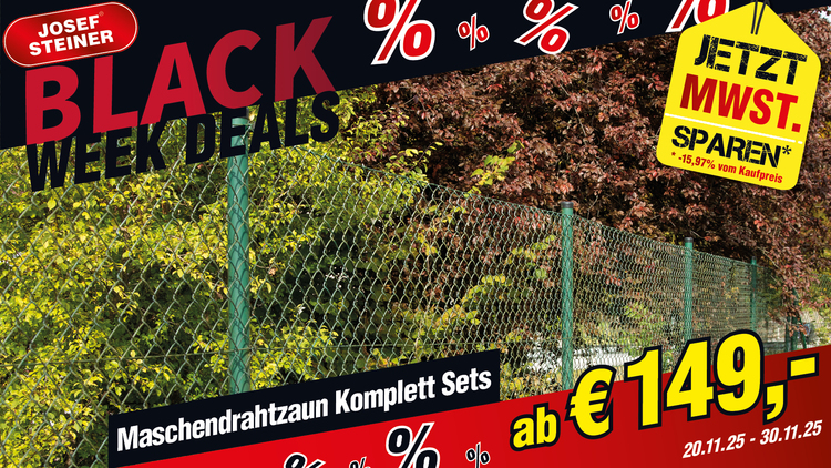 Maschendrahtzaun Komplett-Sets